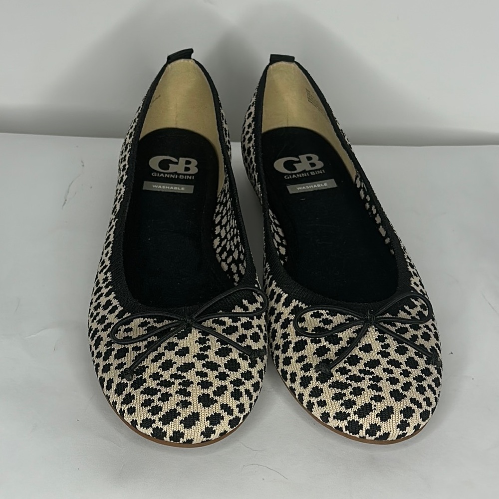 NIB Gianni Bini Washable Light Natural & Black Ballet Flats (Women's Size 9)